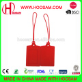 custom silicone promotional gift silicon rubber luggage tag